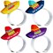 Juvale 24 Pack Let's Fiesta Sombrero Party Hats for Cinco de Mayo Favors, Mexican Themed Party Decorations (4 Colors)